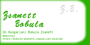 zsanett bobula business card